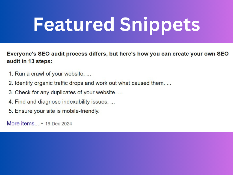 Featured Snippets