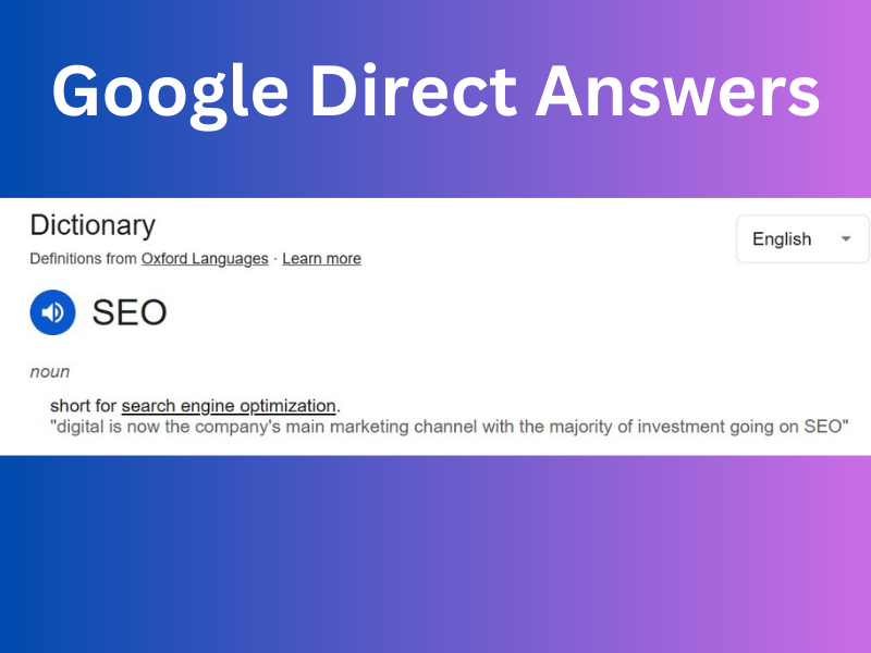 Google Direct Answers