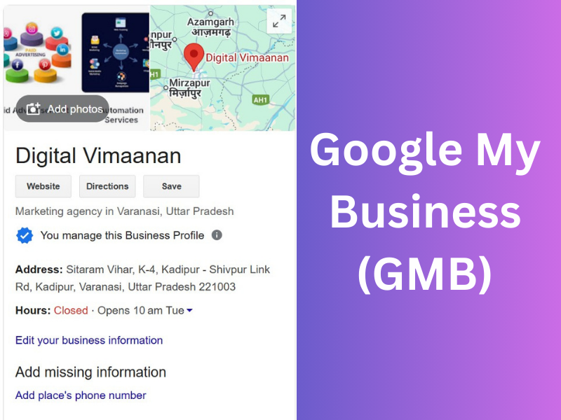 Google My Business (GMB)