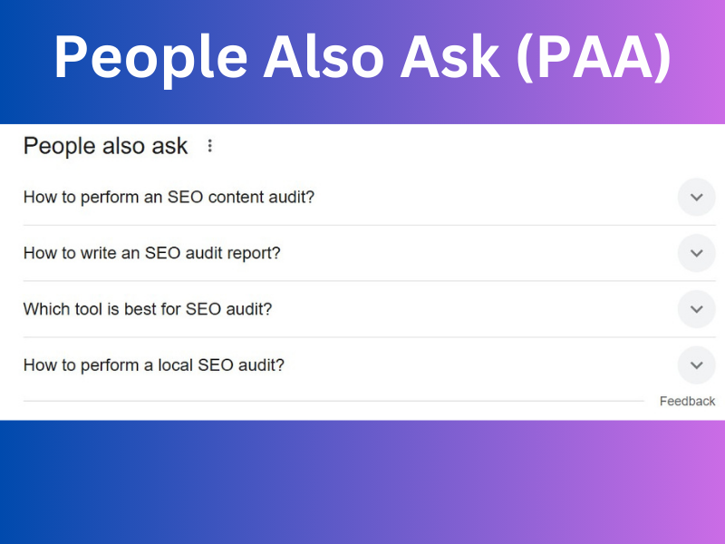 People Also Ask (PAA)