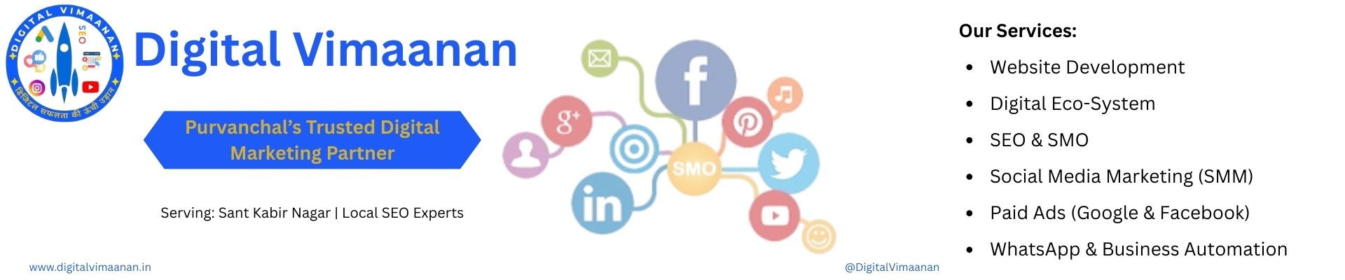 Digital Vimaanan – Local SEO Experts Serving Sant Kabir Nagar